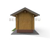 Проект Русская баня 5 (Компактная баня с только необходимыми помещениями - комната отдыха и парная)